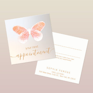 Faux Glitter Butterfly Appointment Reminder