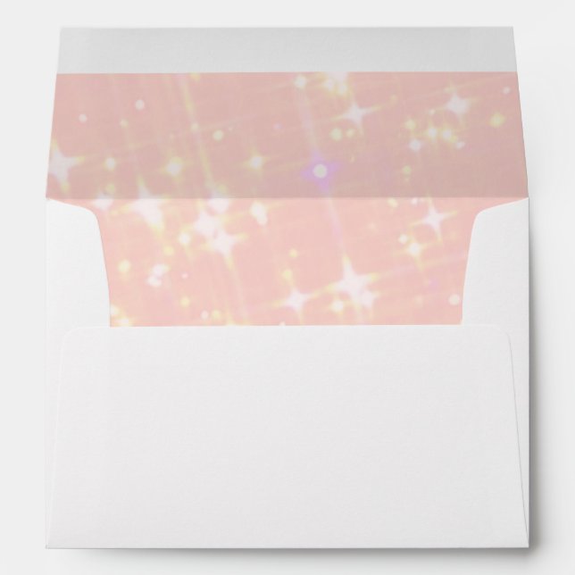 Faux Glitter Confetti Foil Sparkle Envelope (Back (Bottom))