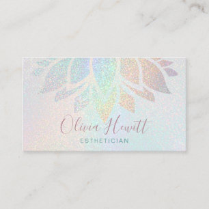 FAUX glitter esthetician Business Card