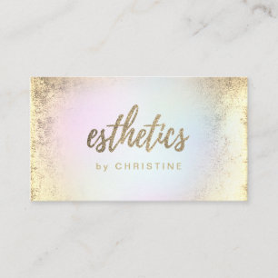• FAUX glitter esthetics script Business Card