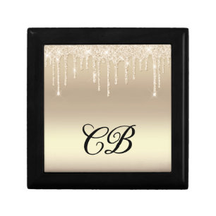 Faux Glitter Gold - Customizable Gift Box