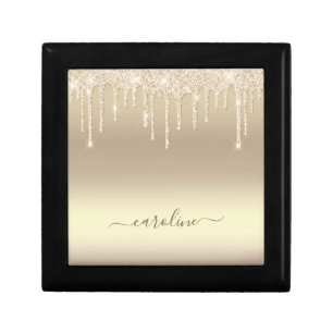 Faux Glitter Gold - Customizable Gift Box