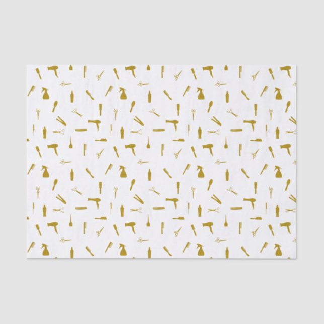 Faux Glitter Hair Stylist Tools Tissue Paper (Front)