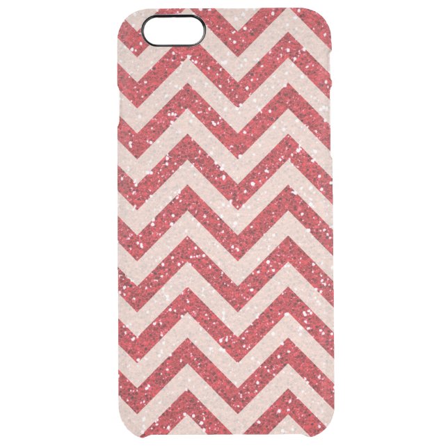 Faux Glitter iPhone 6 plus Uncommon case red (Back)