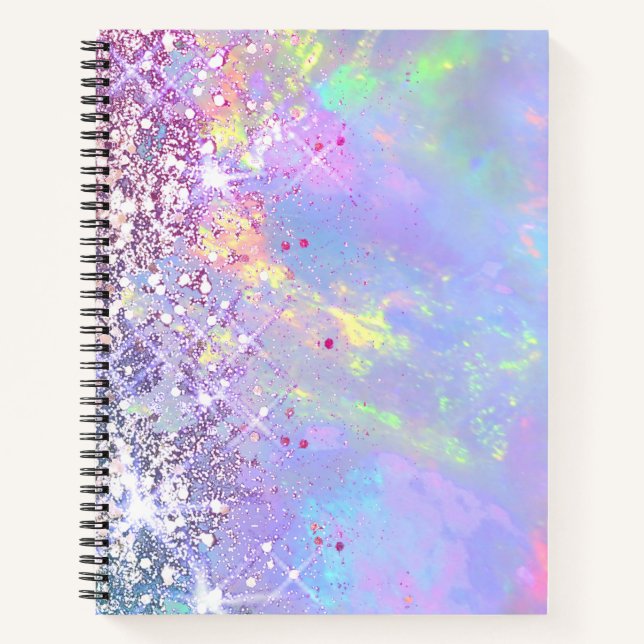 faux glitter opal notebook (Front)