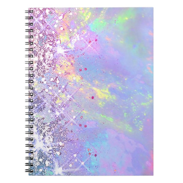faux glitter opal notebook (Front)