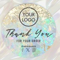 faux glitter opal texture thank you
