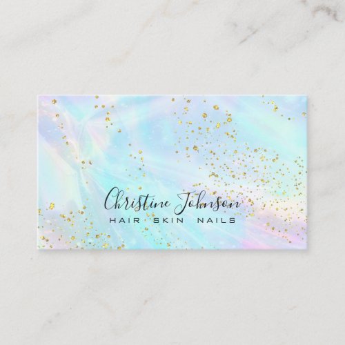 FAUX glitter pastel colors abstract Business Card