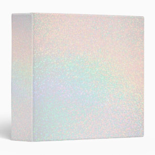 faux glitter pastel rainbow 3 ring binder