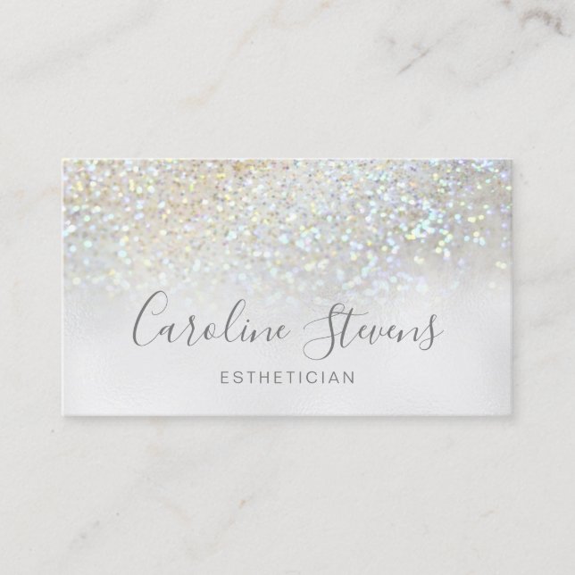 FAUX glitter texture Business Card (Front)