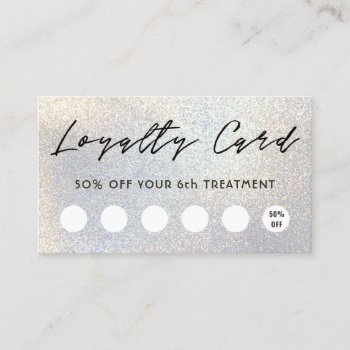 Faux Glitter Texture Loyalty Card by amoredesign at Zazzle