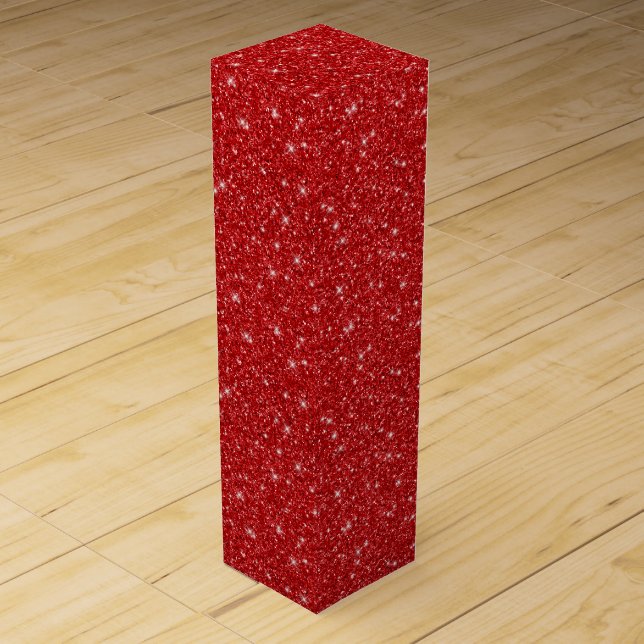Faux Glitter  Wine Box (Front)