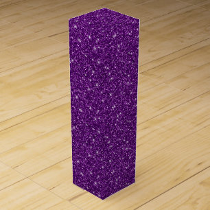 Faux Glitter Wine Box