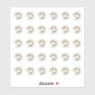 Faux Gold Beef Wedding Place Cards Meal Choice Sticker