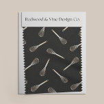 Faux Gold &amp; Black Kitchen Whisk Pattern Fabric