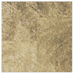 Faux Gold &amp; Black Starry Night Brushstrokes Fabric