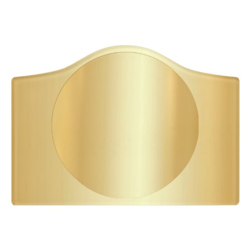 Faux Gold Blank Elegant Glamorous Template Custom Door Sign