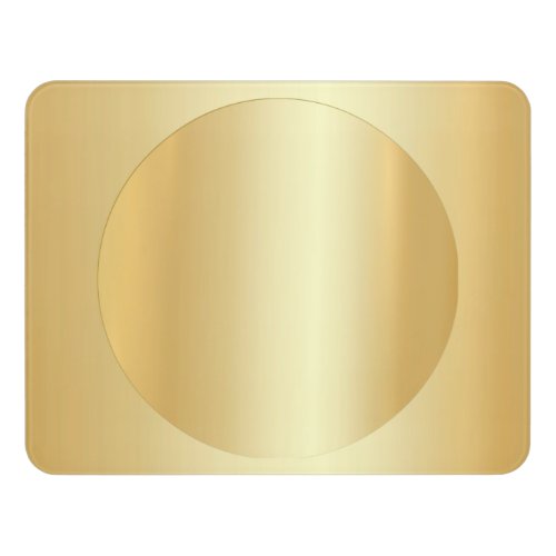 Faux Gold Blank Glamorous Template Modern Elegant Door Sign