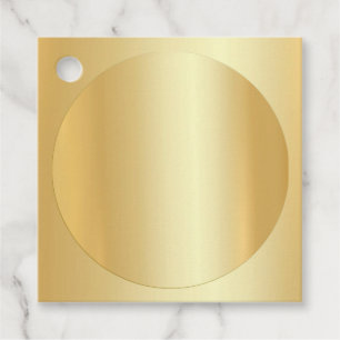 Faux Gold Blank Template Add Your Text Elegant Favor Tags