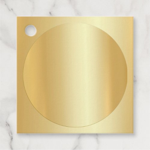 Faux Gold Blank Template Add Your Text Elegant Favor Tags