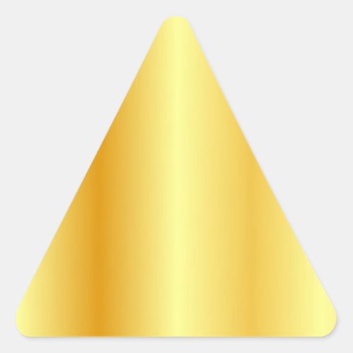 Faux Gold Blank Template Elegant Modern Custom Triangle Sticker
