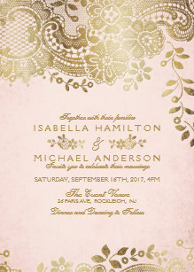 lace wedding invitations zazzle