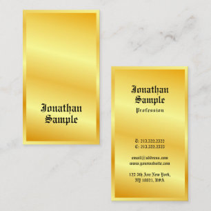 Faux Gold Classic Style Text Elegant Template Business Card