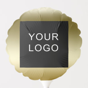 Faux Gold Company Business Corporate Logo Design Balloon