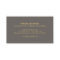 Faux Gold Confetti on Modern Gray Business Card