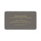 Faux Gold Confetti on Modern Gray Business Card