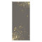 Faux Gold Confetti on Modern Gray Rack Card
