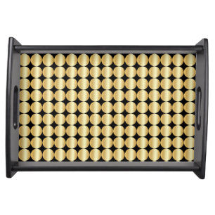 Faux Gold Custom Elegant Modern Glamour Template Serving Tray
