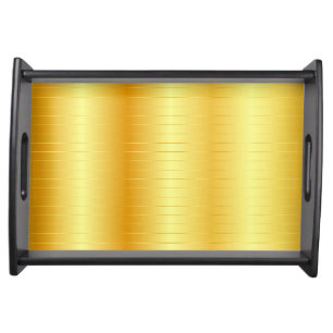 Faux Gold Custom Elegant Trendy Template Serving Tray