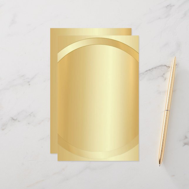 Faux Gold Custom Glamorous Add Your Text Template (Front/Back In Situ)