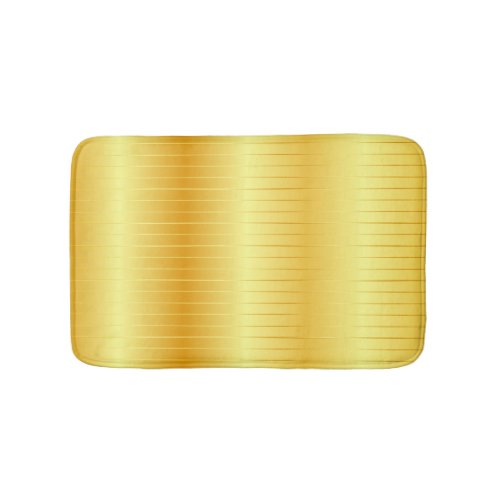 Faux Gold Custom Trendy Elegant Template Bath Mat