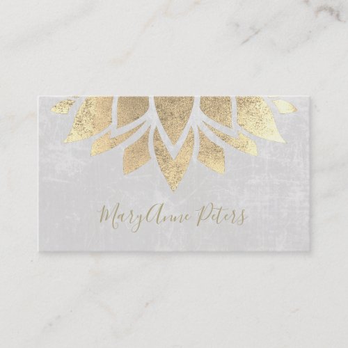 faux gold decor business card