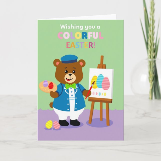 Faux Gold Easter Art Card (Front)