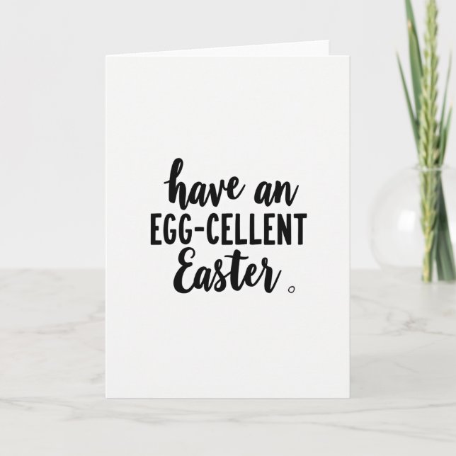 Faux Gold Easter Message Card (Front)