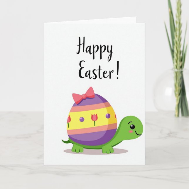 Faux Gold Easter Reptile Card (Front)