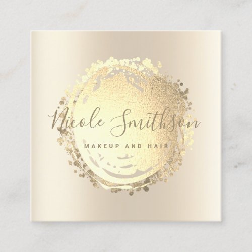 FAUX gold effect Square Business Card