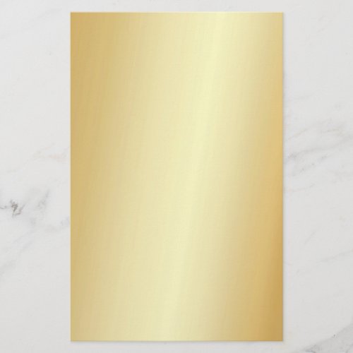 Faux Gold Elegant Blank Modern Template Custom Stationery