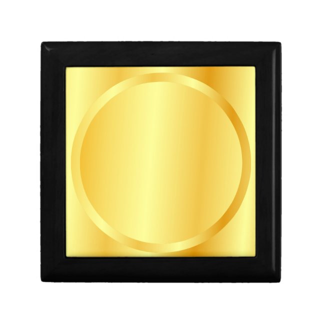Faux Gold Elegant Blank Template Glamour Gift Box (Front)
