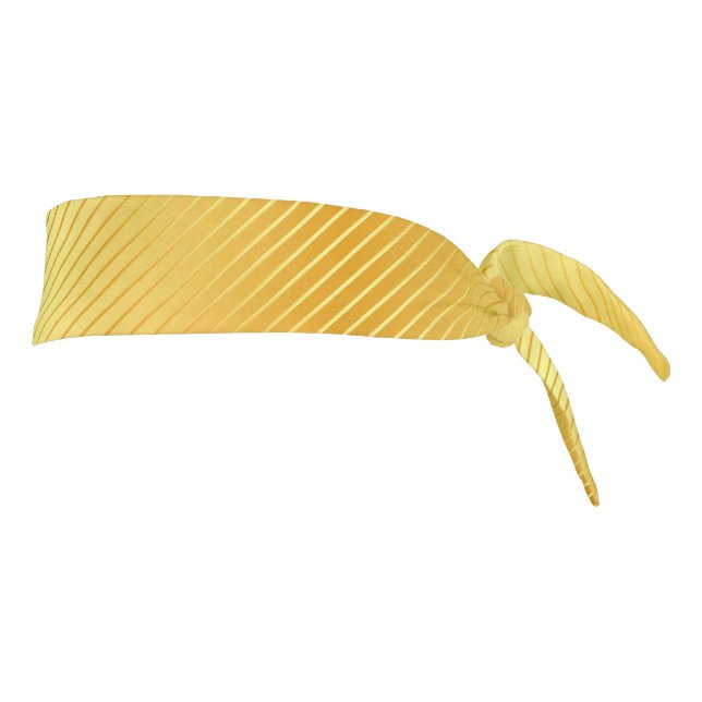 Faux Gold Elegant Classic Trendy Custom Template Tie Headband (Rotate 90)