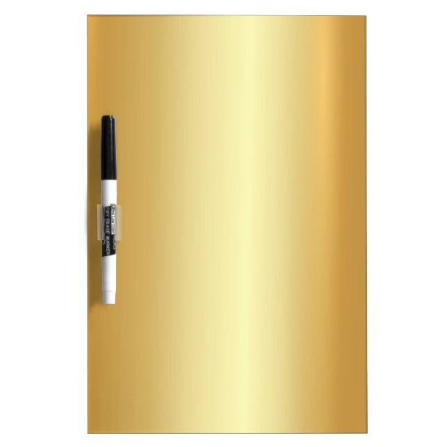 Faux Gold Elegant Glamorous Background Template Dry Erase Board (Front)