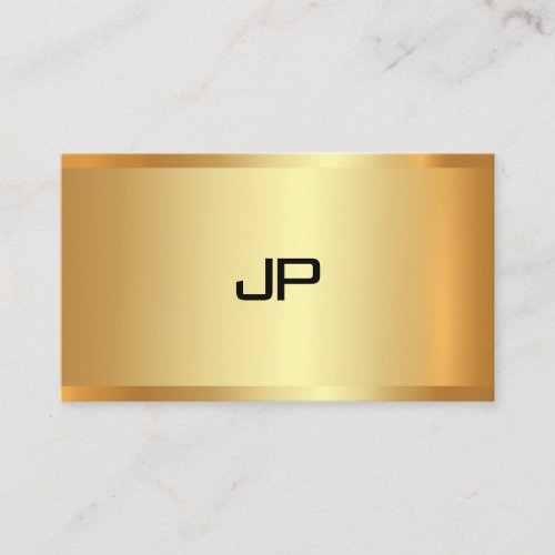 Faux Gold Elegant Modern Template Sophisticated Business Card