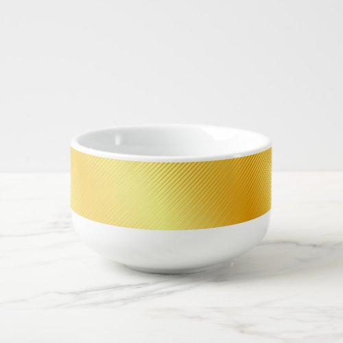 Faux Gold Elegant Trendy Custom Template Classic Soup Mug