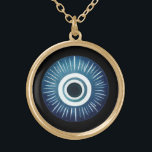 Faux Gold Evil Eye Necklace - Symbol of Protection<br><div class="desc">Our evil eye necklace is perfect for those seeking a unique blend of fashion and spirituality. Made with love and attention to detail, this jewelry piece is suitable for everyday wear or special occasions. Embrace the ancient symbolism of the evil eye and its protective qualities with this stunning faux gold...</div>