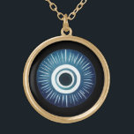 Faux Gold Evil Eye Necklace - Symbol of Protection<br><div class="desc">Our evil eye necklace is perfect for those seeking a unique blend of fashion and spirituality. Made with love and attention to detail, this jewelry piece is suitable for everyday wear or special occasions. Embrace the ancient symbolism of the evil eye and its protective qualities with this stunning faux gold...</div>