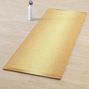 Faux Gold Fitness Sport Elegant Template Trendy Yoga Mat