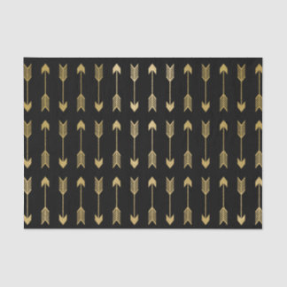 Faux Gold Foil Arrows Pattern Tissue Paper